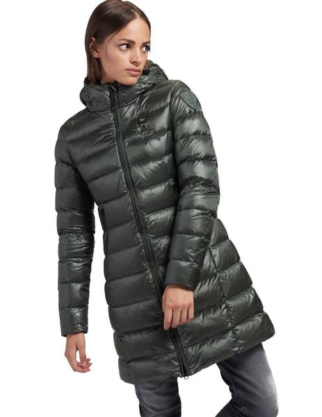 Abrigo Plumas Largo Ligero Impermeable Mujer Con Capucha Negro