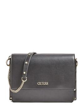 Bolso Guess Tia Bandolera Negro Para Mujer