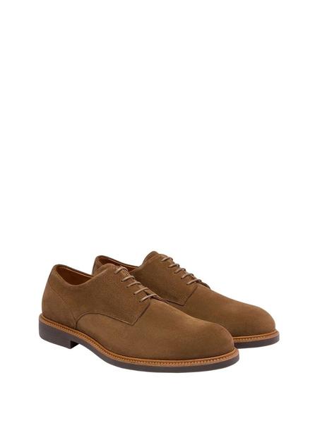 Zapatos derby lisos ante Chino Marrón Hombre