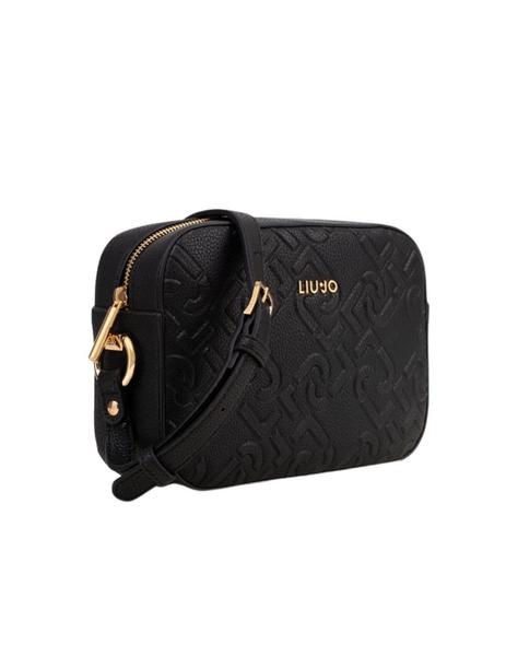 Bandolera Liu Jo logotipo Negra Para Mujer