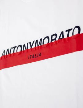 Camiseta Antony Morato Blanca Con Logo Para Hombre