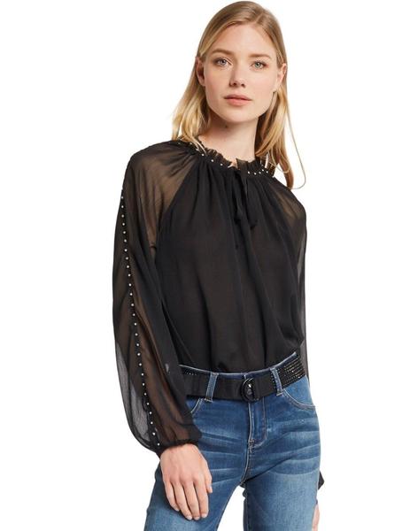 Blusa Gaudì Gasa Negra Mujer