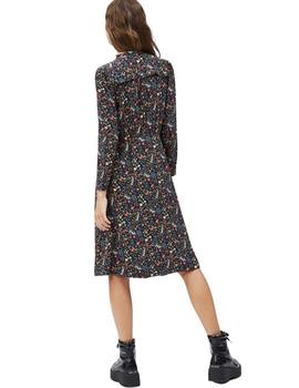 Vestido Pepe Jeans Midi Estampado Flores Kelly Para Mujer