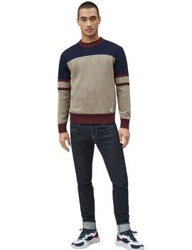 Jersey Pepe Jeans Stephan Verde Tricolor Para Hombre