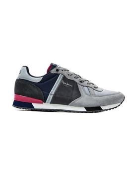 Sneaker Pepe Jeans Tinker Gris Para Hombre