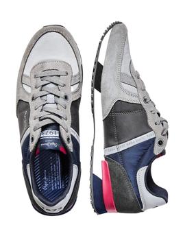 Sneaker Pepe Jeans Tinker Gris Para Hombre