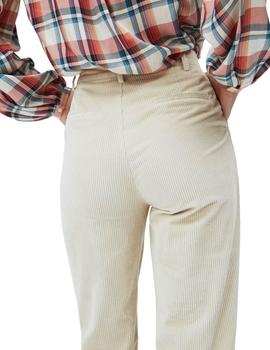 Pantalones Pepe Jeans  Isa De Pana Blancos Para Mujer