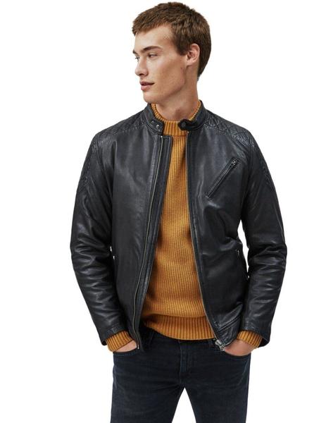 Pepe Jeans Defoe De Piel Negra Para Hombre