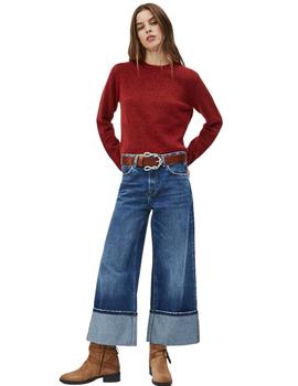 Jersey Pepe Jeans Wendy Granate Para Mujer