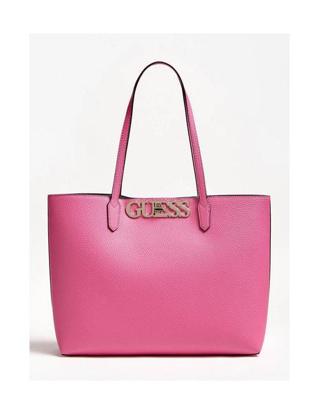 Bolso Guess Shopper Uptown Chic Rosa Para Mujer