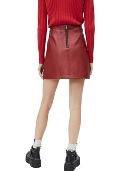 Minifalda Pepe Jeans Tati Roja Para Mujer