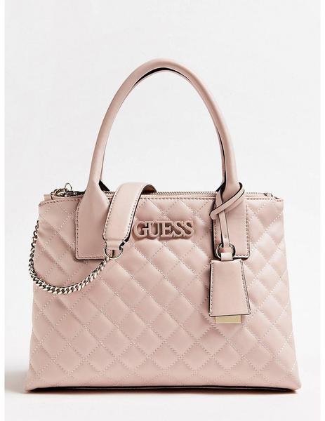 Bolso Guess De Mano Elliana Efecto Pespunteado Para Muje