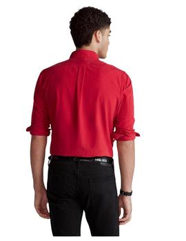 Camisa Ralph Lauren Oxford Roja Para Hombre