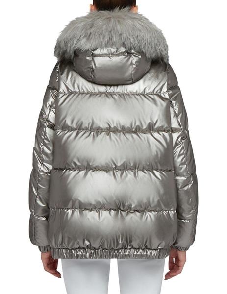 Plumifero Geox Backsie Plata Para Mujer