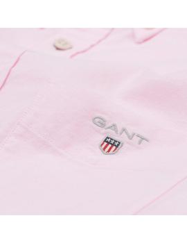 Camisa Gant Oxford de corte Regular Rosa Para Hombre