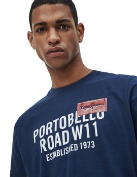 Camiseta Pepe Jeans  'Portobello Road' Broderick Para Hombre