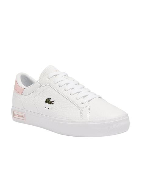 Deportivas Lacoste Blancas de Piel Para Mujer