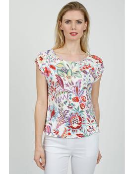 Camiseta Hongo Collection Flores Para Mujer