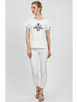 Camiseta Hongo Collection Blanco Para Mujer