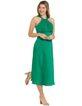 Vestido Naf Naf Halter Verde Para Mujer