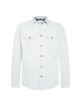 Camisa Pepe Jeans Dave Beige Para Hombre