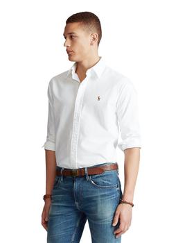 Camisa Ralph Lauren Manga Larga Blanca Para Hombre