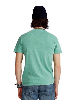 Camiseta Ralph Lauren Verde Bolsillo Para Hombre