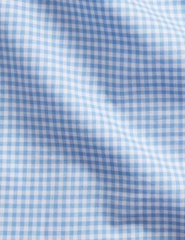 Camisa Ralph Lauren Vichy Azul Claro Para Hombre