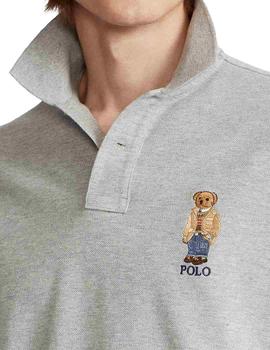 Polo Ralph Lauren Gris Polo Bear Para Hombre