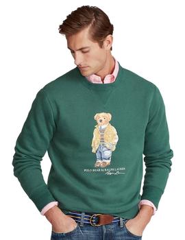 Sudadera Ralph Lauren Verde Polo Bear Para Hombre