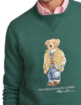 Sudadera Ralph Lauren Verde Polo Bear Para Hombre