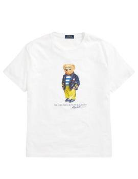 Camiseta Ralph Lauren blanlón Polo bear Marinero Para Hombre