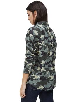 Camisa Pepe Jeans Amadea Estampado Militar Para Mujer