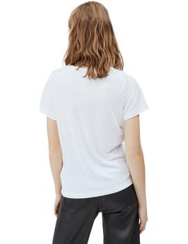 Camiseta Pepe Jeans Brooklyn Blanca Para Mujer