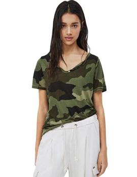 Camiseta Pepe Jeans Cami Estampado Militar para mujer