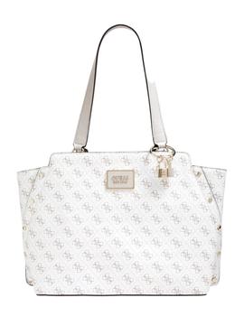 Bolso Guess Tyren Logo 4G Blanco Para Mujer