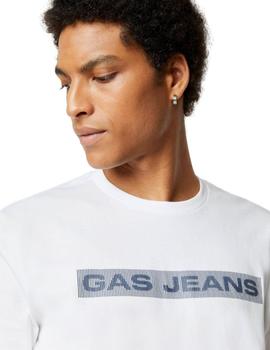 Camiseta Gas Scuba/S Line Blanca Para Hombre