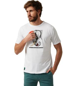 Camiseta Altonadock Blanca Elefante Para Hombre