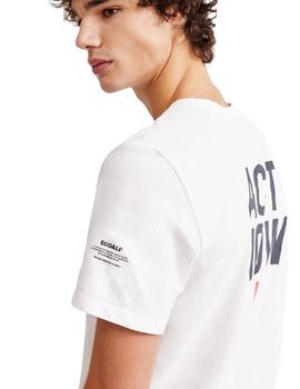 Camiseta Ecoalf Blanca Mahe Para Hombre
