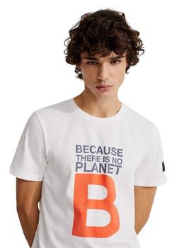 Camiseta Ecoalf Natal Great B Blanca Para Hombre