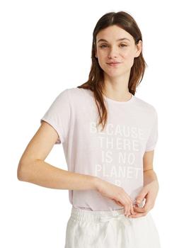 Camiseta Ecoalf Lila Onda Para Mujer