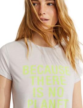 Camiseta Ecoalf Gris Onda Para Mujer