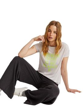 Camiseta Ecoalf Gris Onda Para Mujer