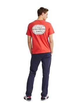 Camiseta Ecoalf Ravello Coral Para Hombre