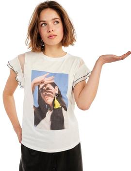 Camiseta Naf Naf Pompón Para Mujer