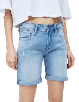 Pantalones Pepe Jeans Cortos Poppy Vaqueros Para Mujer