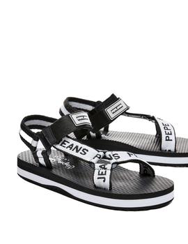 Equipo de juegos primavera Circunferencia Sandalias Pepe Jeans Pool W Negras Para Mujer