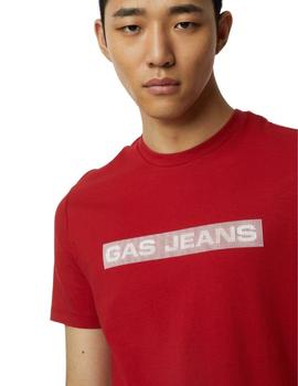 Camiseta Gas Scuba/S Line Rojo Para Hombre