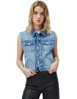 Chaleco Pepe Jeans Vaquero Elsie Para Mujer