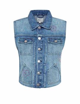 Chaleco Pepe Jeans Vaquero Elsie Para Mujer